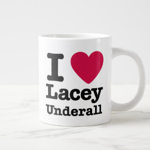 カディシャック I Love Lacey Underall ジャンボコーヒーマグカップ