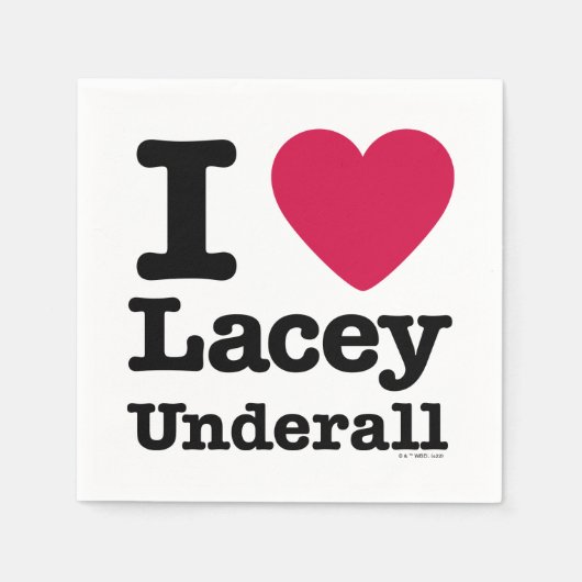カディシャック | I Love Lacey Underall スタンダードカクテルナプキン (正面)