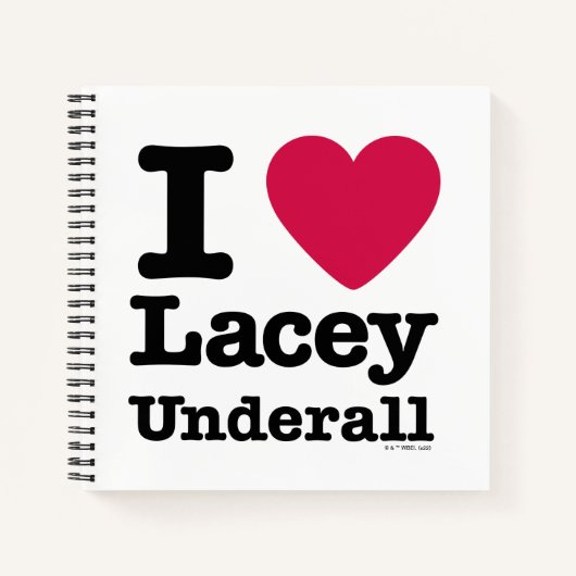 カディシャック | I Love Lacey Underall ノートブック (正面)
