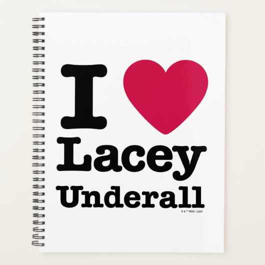 カディシャック | I Love Lacey Underall プランナー手帳 (正面)