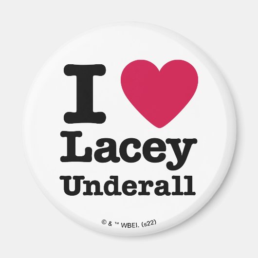 カディシャック | I Love Lacey Underall マグネット (正面)