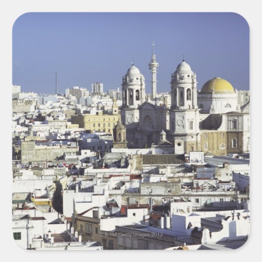 カディス、スペインの都市景観 スクエアシール (正面)