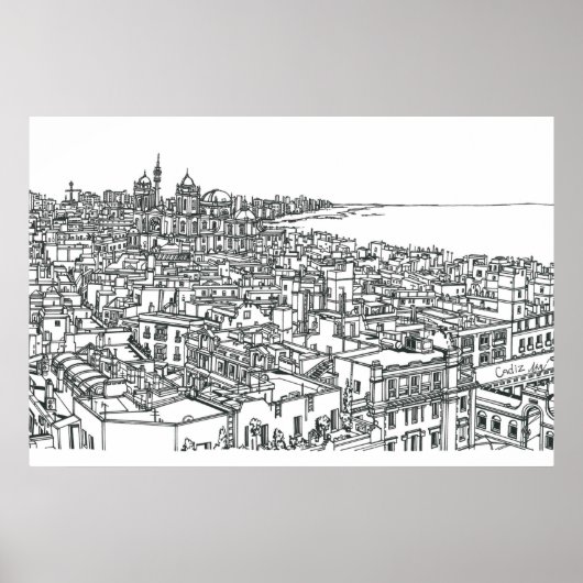 カディス・スペイン ポスター (正面)