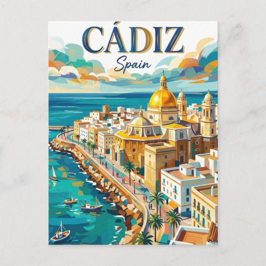 カディス スペイン ポストカード (正面)