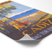 カディス・スペイン・ヴィンテージ旅行ポスター ポスター (角)