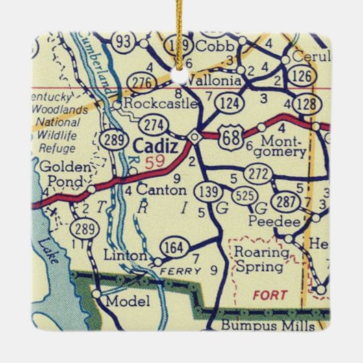 カディスKYヴィンテージマップ セラミックオーナメント (裏面)