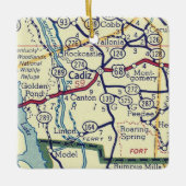 カディスKYヴィンテージマップ セラミックオーナメント (正面)