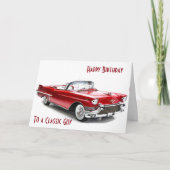 カディラックスタイル誕生日が男性をクラシック希望 カード (正面)