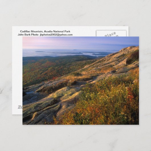 カディラックマウンテンアカディア国立公園 ポストカード (正面/裏面)