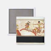 カデシュの戦いでのラムセスII（紀元前1279-13年） マグネット (正面/裏面)