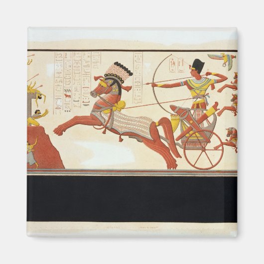 カデシュの戦いでのラムセスII（紀元前1279-13年） マグネット (正面)