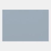 カデットグレイ無地のカラー ラッピングペーパーシート (正面3)