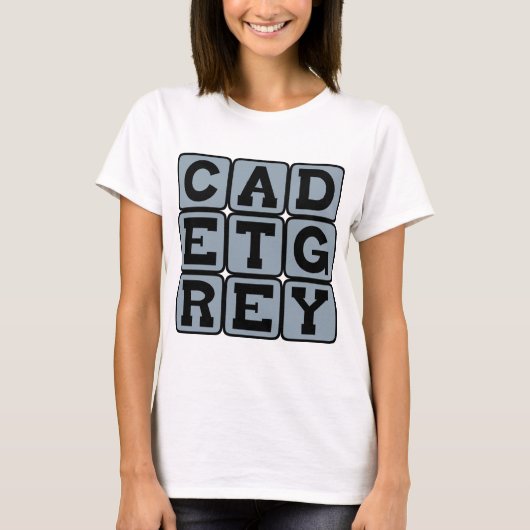 カデットグレー、色 Tシャツ (正面)