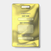 カデットコープバッジティール（緑がかった色）名タグ バッジ (裏面)