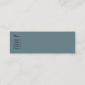 カデットブルー名刺 スキニー名刺 (裏面)