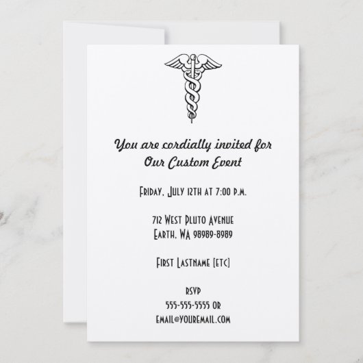 カデュセス 招待状 (正面)