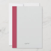 カデュースシンボルレッドトリム卒業招待状 招待状 (裏面)