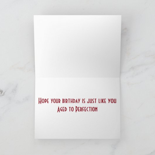 カデラックスタイル誕生日が男性に願クラシックう カード (内部)