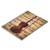 カデルノエスピラルミュージカルcomアルテデジタルヴィオリノ ノートブック (左側)