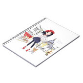 カデルノファッションガールインパリ ノートブック (左側)