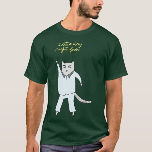 『カトゥーデー・ナイト・フィーバー猫ディスコ』 Tシャツ (正面)