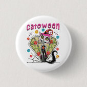 カトウィーンハロウィーン 缶バッジ (正面)