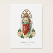 カトエレガントリッ結婚クのイエス祈りの言葉カード (正面)