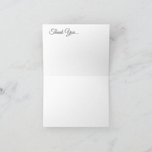 カトエレガントリ結婚ックサンキューカード サンキューカード (内部)