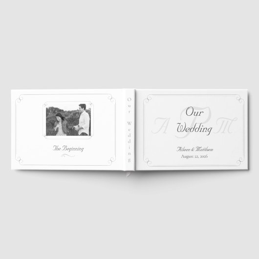 カトエレガントロモノグラムのックのゲストブック ゲストブック (全面)