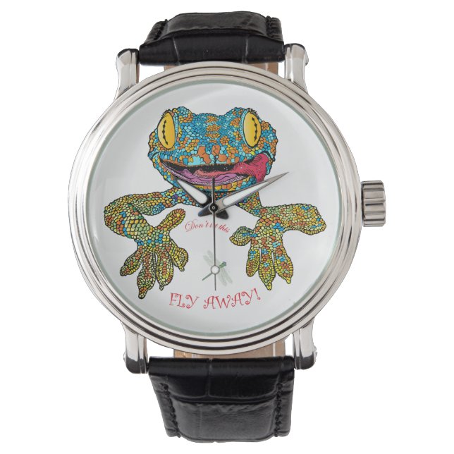 カトカゲのTシャツ 腕時計 (正面)