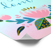 カトカラフルル感動的ック引用文 ポスター (角)