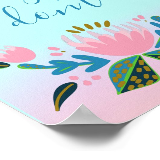 カトカラフルル感動的ック引用文 ポスター (角)