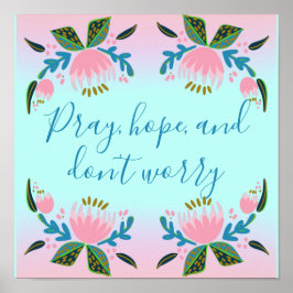 カトカラフルル感動的ック引用文 ポスター