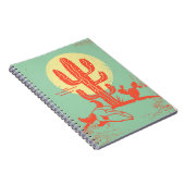 カトスと牛のスカルと砂漠の風景。ヴィント ノートブック (右側)