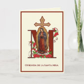 カトスペインのリック悔やみや弔慰マスがグアダルーペを提供 カード (正面)