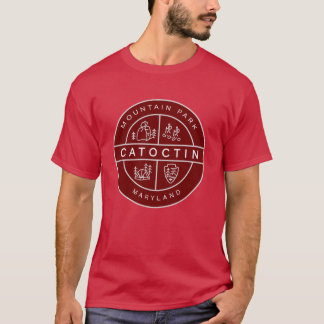 カトチンマウンテンパークヘラルディックロゴアクティブ Tシャツ