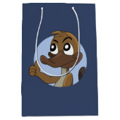 カトッ与えプの親指の上に漫画の中抱き枕 ミディアムペーパーバッグ (正面)