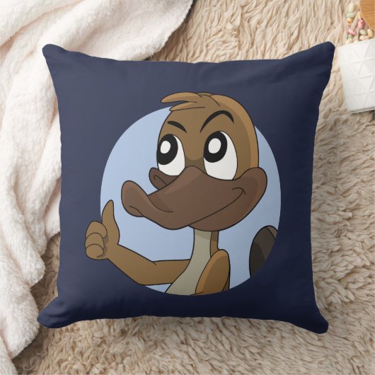 カトッ与えプの親指の漫画装飾用クッション クッション (ブランケット)