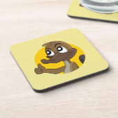 カトッ与えプの親指の漫画飲料用コースター コースター (左側)