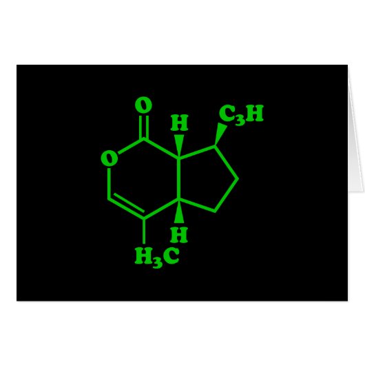カトニップnepetalacton分子化学式 (正面横)