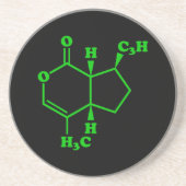 カトニップnepetalacton分子化学式 コースター (正面)