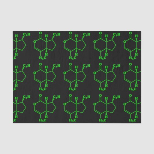 カトニップnepetalacton分子化学式 薄葉紙 (正面)