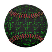 カトニップnepetalacton分子化学式 野球ボール (裏面)