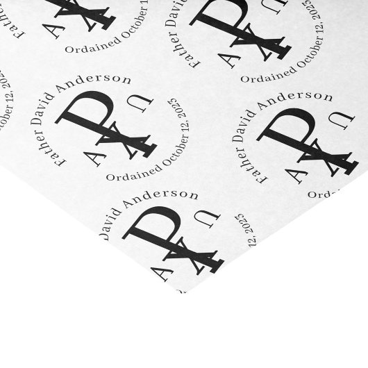 カトパーソナライズされたリック司祭 薄葉紙