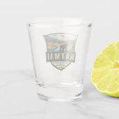 カトマイナショナルパークイラストレーションレトロバッジ ショットグラス (裏面)
