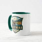 カトマイナショナルパークイラストレーションレトロバッジ マグカップ (正面左)
