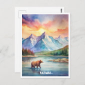 カトマイナショナルパークウォーターカラー絵画ズ ポストカード (正面/裏面)