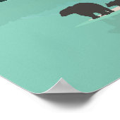 カトマイナショナルパークグリズリーベアーズヴィンテージ ポスター (角)