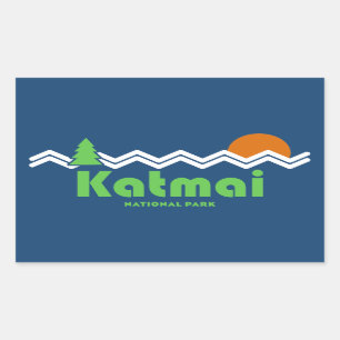 カトマイナショナルパークレトロ 長方形シール