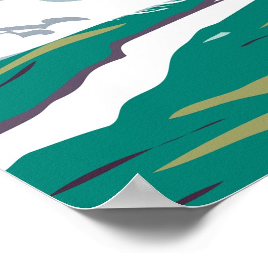 カトマイナショナルパーク一万煙ヴィンテージ ポスター (角)